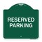 Signmission Designer Series Sign-Reserved Parking Sign, Green & White Aluminum Sign, 18" x 18", GW-1818-23009 A-DES-GW-1818-23009 - alternate 1